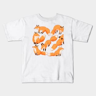 Foxes pattern Kids T-Shirt